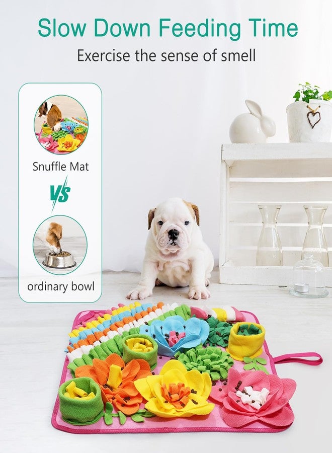 ORIA Snuffle Mat for Dogs, 20x20 Inch Interactive Dog Puzzle Toy, Slow Feeder Mat for Anxiety Relief & Mental Stimulation, Non-Slip Foraging Mat for Small Medium Large Dogs Cats Rabbits - Image 4